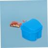 Anneome Portable Denture Storage Box 2Pcs Safe Tooth Container with Filter and Hinged Design for Carrying Dentures Anywhere, Ultra-Smooth Finish Plastic Case for Parents and Grandparents view 4