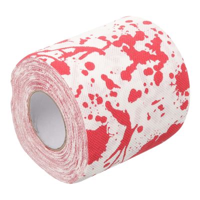 FRCOLOR Scary Halloween Decorative Toilet Paper Rolls Bloodstain Halloween Tissue Paper Unique Bathroom Decor