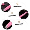 Healeved 4pcs Diagonal Eyebrow Clamps Stainless Steel Makeup Tweezers Eyebrow Brush Comb and Eyelash Application view 4