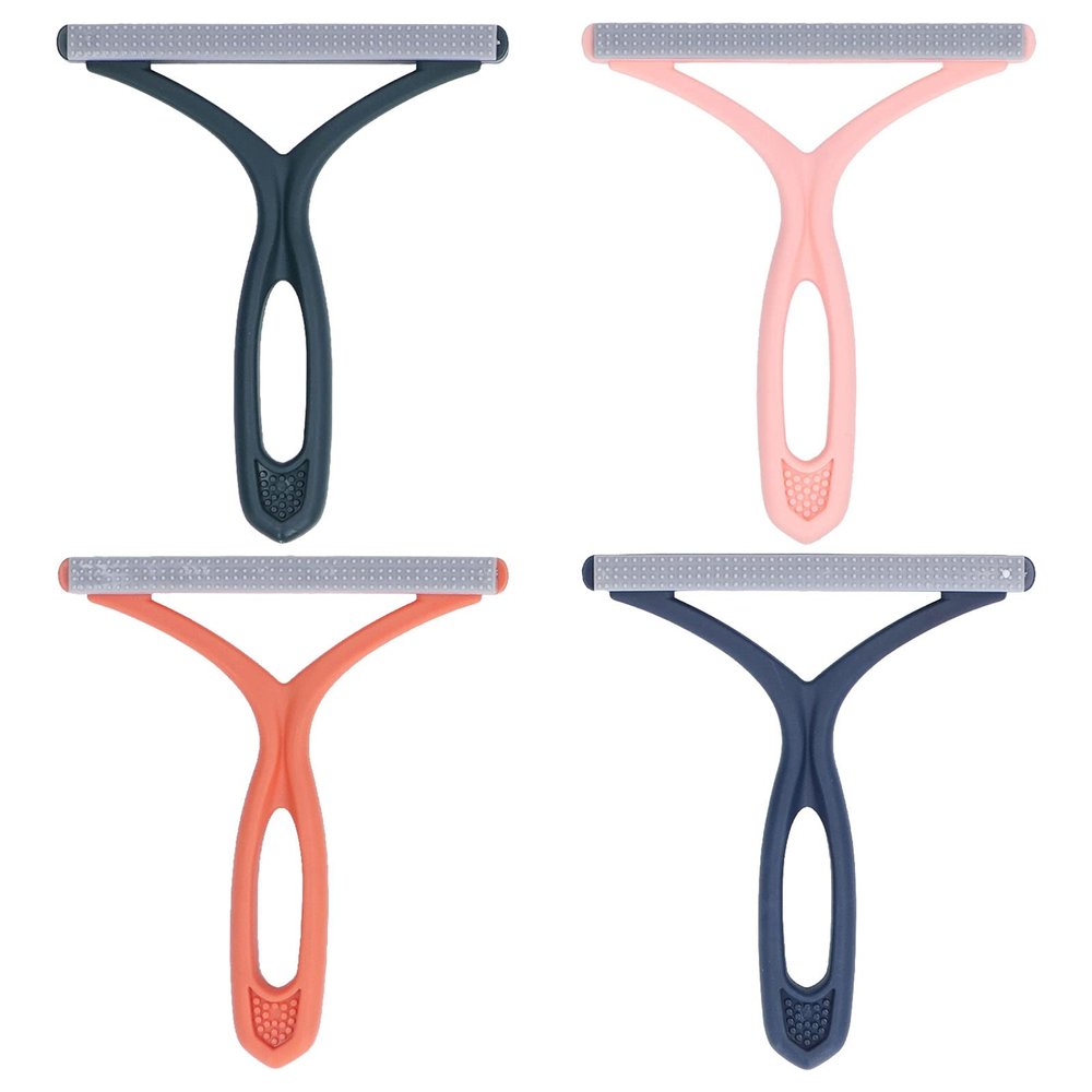 4Pcs Manual Fuzz Shaver, Portable Lint Remover, Reusable Double Sided Lint Remover Travel Brush, Double Sided Fuzz Remover for Clothing, Furniture, Curtain, Blanket, Couch