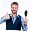 FRCOLOR 16pcs Beard Grooming Brush for Men Barber Beard Brush Face for Salon Care and Cleaning Including Hair Dust for Shaving and Hair Cutting view 3