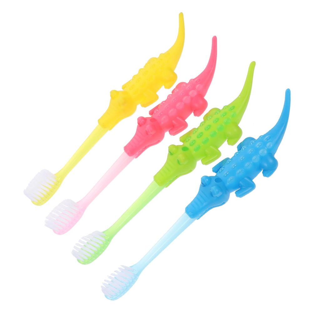 HAPINARY 8pcs Supple Bristle Boys and Girls Toothbrush Adorable Design for Oral Care