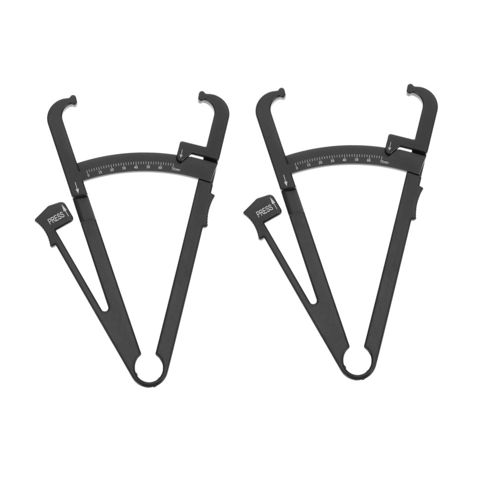 HAPINARY 2pcs Body Fat Ruler Tester Skinfold Caliper Measure Belly Fat for Men Simple User Guide Included