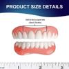 Care Spring Cosmetic Teeth Veneers 2 Pairs Clip in Veneers Teeth Top And Bottom, Silicone Dentures for Perfect Smile, False Teeth Set Temporary Dentures Covers Bad Teeth for Man & Women view 2