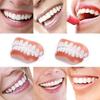 2 Pairs Silicone Dentures Clip in Teeth Veneers for Instant Perfect Smile - Temporary Tooth Filling Kit Fake Teeth Covers, Comfort Fit Flex Cosmetic Teeth Top and Bottom for Men Women view 4