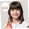 BCOATH Childrens Electric Toothbrush 4pcs Set, Portable Sonic Sound Wave Baby Tooth Brushes with Cartoon Design, Safe Soft Bristles for Household Oral Care and Daily Use view 2