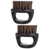 Healeved 2pcs Handle Beard Brush for Men Portable Boar Bristles Shaving Beard Brush for Daily Grooming Barber Use view 1