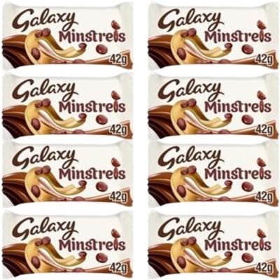 Chocolate Bundle Containing Galaxy Minstrels 42g (8 Pack)