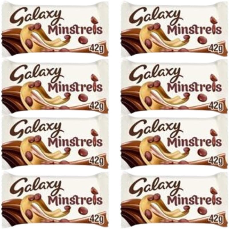 Chocolate Bundle Containing Galaxy Minstrels 42g (8 Pack)