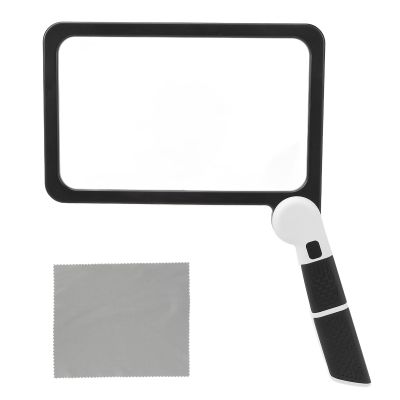 5X Magnification, Ergrootglas Met Licht Kaome Lupe Mit Licht 48 Led Lights, Handheld Magnifying Glass, Loupe, Engraving, Kaome Lupe Mit With Ergonomic Handle, Abs, Rubber, Acrylic Lenses
