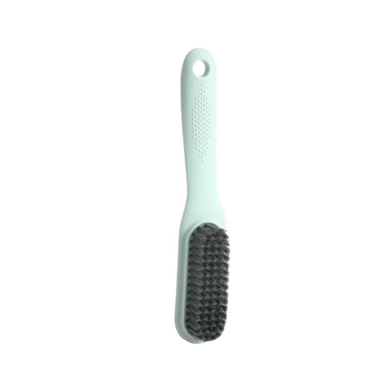 AD-BCrbgen Multi-purpose Shoe Cleaning Brush With Double Textured Bristles For Leather, Suede And Canvas Shoes.(Green Color)