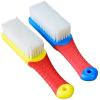 AD-BCrbgen Multi-purpose Shoe Cleaning Brush With Double Textured Bristles For Leather, Suede And Canvas Shoes.(Blue red) view 1