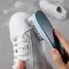 AD-BCrbgen Multi-purpose Shoe Cleaning Brush With Double Textured Bristles For Leather, Suede And Canvas Shoes.(Grey) view 2