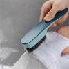 AD-BCrbgen Multi-purpose Shoe Cleaning Brush With Double Textured Bristles For Leather, Suede And Canvas Shoes.(Grey) view 3