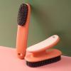 AD-BCrbgen Multi-purpose Shoe Cleaning Brush With Double Textured Bristles For Leather, Suede And Canvas Shoes.(ORANGE) view 2
