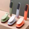 AD-BCrbgen Multi-purpose Shoe Cleaning Brush With Double Textured Bristles For Leather, Suede And Canvas Shoes.(Grey) view 3