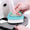 AD-BCrbgen Multi-purpose Shoe Cleaning Brush With Double Textured Bristles For Leather, Suede And Canvas Shoes.(Blue) view 2