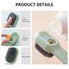 AD-BCrbgen Multi-purpose Shoe Cleaning Brush With Double Textured Bristles For Leather, Suede And Canvas Shoes.(White 2PCS) view 3