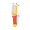 AD-BCrbgen Multi-purpose Shoe Cleaning Brush With Double Textured Bristles For Leather, Suede And Canvas Shoes.(Yellow red) view 2