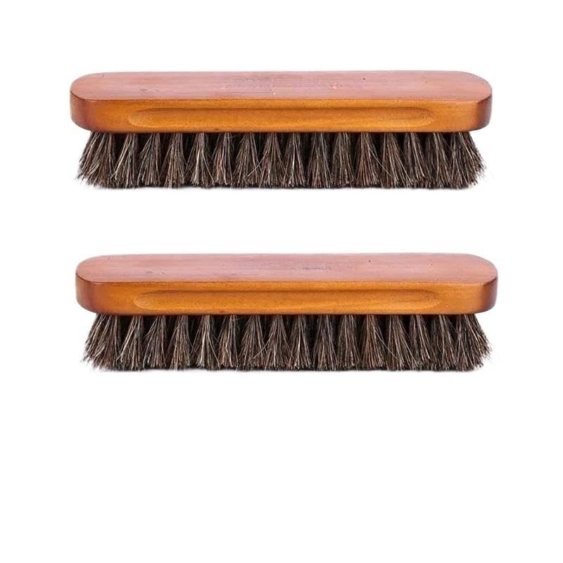 AD-BCrbgen Multi-purpose Shoe Cleaning Brush With Double Textured Bristles For Leather, Suede And Canvas Shoes.(2ps)