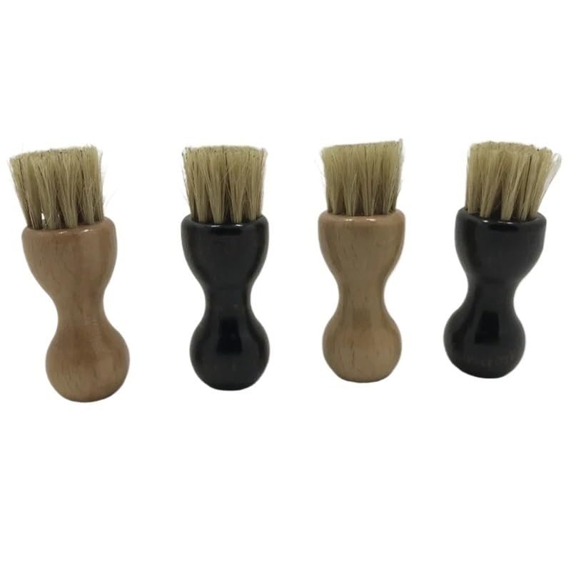 AD-BCrbgen Multi-purpose Shoe Cleaning Brush With Double Textured Bristles For Leather, Suede And Canvas Shoes.(A-khaki)
