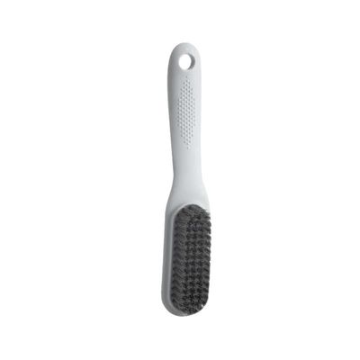 AD-BCrbgen Multi-purpose Shoe Cleaning Brush With Double Textured Bristles For Leather, Suede And Canvas Shoes.(Light Grey)