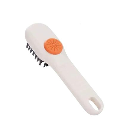 AD-BCrbgen Multi-purpose Shoe Cleaning Brush With Double Textured Bristles For Leather, Suede And Canvas Shoes.(B-White)