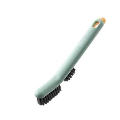 AD-BCrbgen Multi-purpose Shoe Cleaning Brush With Double Textured Bristles For Leather, Suede And Canvas Shoes.(Light green)
