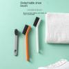 AD-BCrbgen Multi-purpose Shoe Cleaning Brush With Double Textured Bristles For Leather, Suede And Canvas Shoes.(Orange laundry brush) view 4