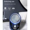 Hfourhnik Electric Shaver USB Rechargeable Digital Display Men Travel Portable Detachable Shaver Beard Hair Trimmer,B view 2