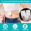 15 Pcs Split Drain Feeding Tube Adhesive Bandages, Peg G J Supra-Pubic Incision Bordered Guaze Pad, Sterile Drain Patch Supplies Island Dressing, Catheter Stabilization Device Holder for Nursing Care view 4
