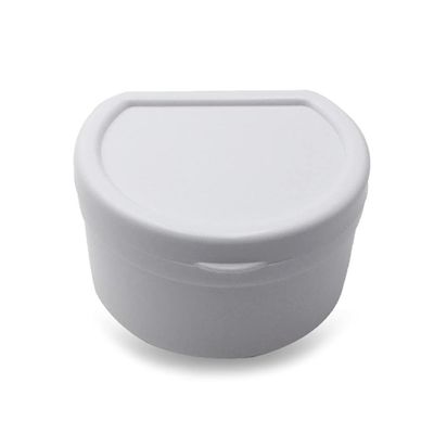 Denture for Case Denture Box for W/Strainer Night Cleaner Denture Bath Box for Retainer Mouthguard False Teeth Denture