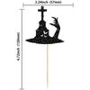 Gyufise 24Pcs Halloween Cupcake Toppers Black Glitter Zombie Hand Spider Cupcake Picks for Halloween Horror Movie Bloody Theme Birthday Party Cake Decorations Supplies view 2