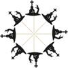 Gyufise 24Pcs Halloween Cupcake Toppers Black Glitter Zombie Hand Spider Cupcake Picks for Halloween Horror Movie Bloody Theme Birthday Party Cake Decorations Supplies view 3