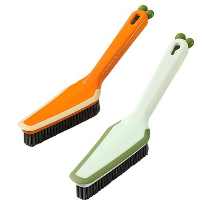 1/2 Pcs Hard Bristle Cleaning Brush, 4 in 1 Easy Cleaning Scrub Brush with Hanging Hole for Household Bathroom Kitchen