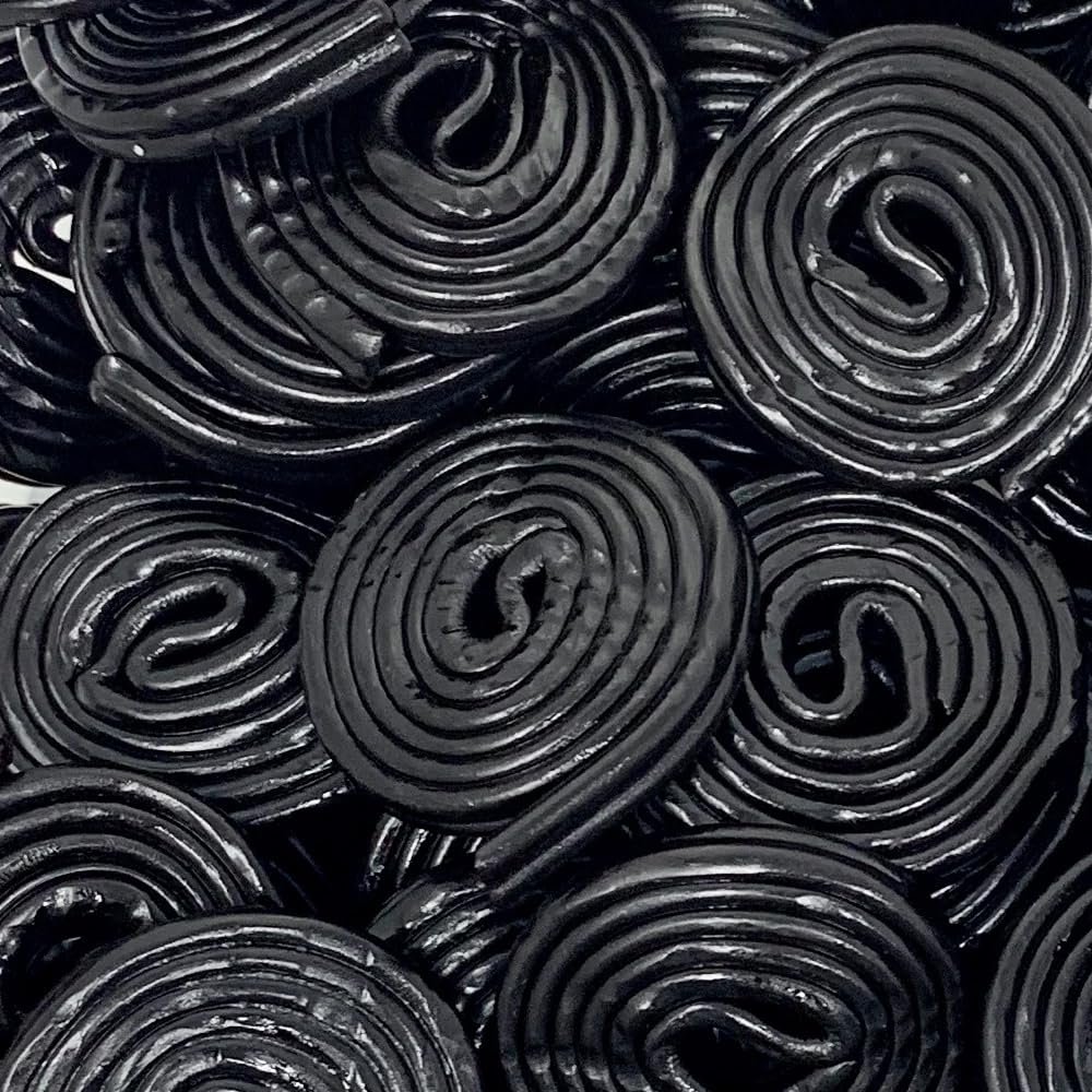 Liquorice Wheels Bag 1kg - Liquorice Flavoured Wheels