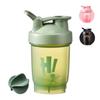 hzbaiyi Protein Shaker Bottle 350ml with Mixball Plastic Workout Water Bottle Leakproof Flip On Lid Drinks Bottles for Gym Sports Protein Supplement Fitness, BPA Free, Dishwasher Safe(Green) view 1