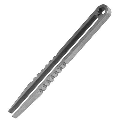 2pcs Mini Tweezers Portable Alloy Tweezers Tweezers Outdoor Survival Camping Travel Mini Tool (Original Color)