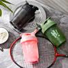 hzbaiyi Protein Shaker Bottle 350ml with Mixball Plastic Workout Water Bottle Leakproof Flip On Lid Drinks Bottles for Gym Sports Protein Supplement Fitness, BPA Free, Dishwasher Safe(Pink) view 4