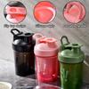 hzbaiyi Protein Shaker Bottle 350ml with Mixball Plastic Workout Water Bottle Leakproof Flip On Lid Drinks Bottles for Gym Sports Protein Supplement Fitness, BPA Free, Dishwasher Safe(Black) view 3