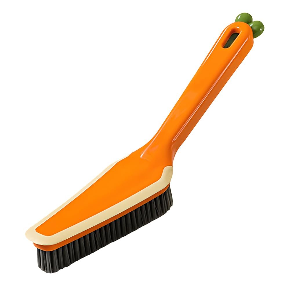1/2 Pcs Hard Bristle Cleaning Brush, 4 in 1 Easy Cleaning Scrub Brush with Hanging Hole for Household Bathroom Kitchen