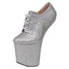 PSMTNNBB High Heels 20cm Heelless Fashion Shoes-silvery||41 view 1