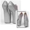 PSMTNNBB High Heels 20cm Heelless Fashion Shoes-silvery||41 view 3