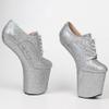 PSMTNNBB High Heels 20cm Heelless Fashion Shoes-silvery||41 view 4
