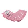 100pcs Ziplock Bags Self Sealing Holographic Reusable Food Storage Bags with Hanging Hole (Pink) view 1