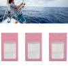 100pcs Ziplock Bags Self Sealing Holographic Reusable Food Storage Bags with Hanging Hole (Pink) view 2