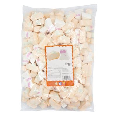 Various Shaped Marshmallow Collections Sweet Bag 1kg - Vanilla Flavoured Marshmallows (Pumpkin & Ghost)