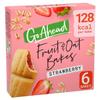 Go Ahead Strawberry Fruit & Oat Bakes Snack Bars, 210g (5 Pack), 128 kcal per Bake, Source of Fibre, No Artificial Colours or Flavours, Suitable for Vegetarians view 1