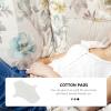 BCOATH Reusable Menstrual Pads Cotton Washable Menstrual Cloth 3pcs Set Breathable Waterproof Layer Panty Liners for Women Postpartum Use view 2