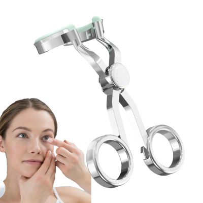 Dreuhuing 2 Conta-ct Lens Applicator Tool, Conta-ct Lens Eyelid Stretcher, Portable Conta-ct Lens Insertion Aid, Eyeglass Clips Support The Eyelids, Soft Lenses Clips Cont-act Lens Remover